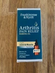 Frankincense & Myrrh Arthritis Pain Relief Rubbing Oil 2 Oz. Joints Muscle. Fixed Price $21.99.