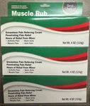 3 Tubes Best Choice Muscle Rub Greaseless Pain Relieving Cream 4OZ Each Sealed. Fixed Price $11.99.