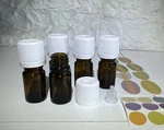 Essential Oil Amber Glass Bottles For Young Living 5ML Child Resistant Caps. Fixed Price $9.95.