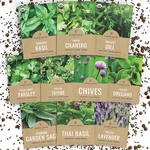 Organic Herb Seeds Variety - 10 Individual Packs 2026 Season Basil, Cil. Fixed Price $17.13.