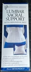 Fla Orthopedic 10" Lumbar Sacral Back Support With Abdominal Belt White 2XL New. Fixed Price $29.99.