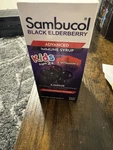 Sambucol Kids Black Elderberry Advanced Immune Syrup Vit C, Ages 2+, 7.8 Fl Oz. Fixed Price $16.00.