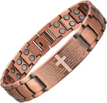 Magenergy Copper Bracelet For Men, Cross Magnetic With Ultra Str. Fixed Price $43.69.