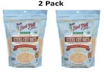 (2 Pack) Bob's Red Mill Organic Steel Cut Oats 24 Oz Shelf-stable Bag. Fixed Price $13.01.
