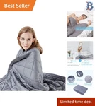 Modern 15 Lb Weighted Blanket For Twin Size Beds - Perfect Kids And Adults. Fixed Price $44.09.