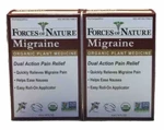 2PK Forces Of Nature Migraine Organic Plant Medicine Dual Action Pain RELIEF(T5). Fixed Price $25.99.
