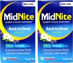 Midnite Aid For Occasional Sleeplessness, 30 Chewable Cherry Tablets (valu. Fixed Price $53.99.
