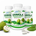Graviola Soursop 2000 Mg 3 Bottles Pure Per Serving Booster 270 Capsules Annona. Fixed Price $32.36.