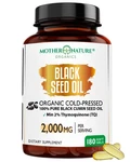 Mother Nature - Organic Black Seed Oil Capsules, 180 Count (pack Of 1). Fixed Price $65.15.
