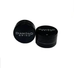 Diamond 2 Part Herb Grinder Black 1.5". Fixed Price $16.00.