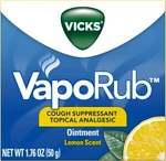 Vicks Vaporub Lemon Scent Ointment 1.76 Oz. Fixed Price $12.70.
