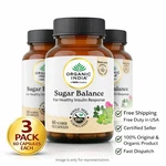 Organic India Sugar Balance 60 Veg Capsules Ayurvedic Herbal Wellness 3 Pack. Fixed Price $30.98.
