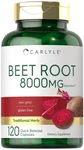Carlyle Beet Root Capsules 8000 Mg 120 Count Non-gmo And Gluten Free Su.... Fixed Price $20.99.