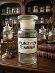 Antique Apothecary Jar Medical Drugstore Rx Pharmacy Bottle Hexamethylene Tetram. Fixed Price $55.00.