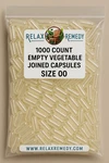 Empty Vegetable Capsules 1000 Count Size Non-gmo Clear, Joined, Vegetarian. Fixed Price $63.48.