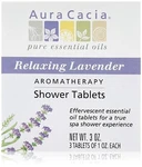 Aura Cacia Shower Tablets Relaxing Lavender 3 Ct. Fixed Price $11.00.