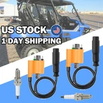2X Ignition Coil Spark Plug & Cap For Kawasaki Teryx KRF750 2009-2013. Fixed Price $28.99.