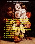 Courbet Paintings On Glass Tile - Decorative Art You Choose The & Size.. Fixed Price $19.98.