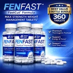 Fenfast 3 Bottle Pack! Weight Management Energy Diet Pills - White/blue Tablets. Fixed Price $134.97.