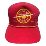 Vintage Aep Hat 5 Panel Cap Red Strapback Rope American Electric Power Southern. Fixed Price $24.95.