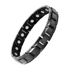 Pulsera Magnetica De Acero Titanio Con Herramienta Ajuste Color Negro. Fixed Price $35.46.