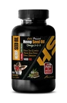 Gluten-free Hemp Capsules Organic Seed Oil Pure 1BOT 60C. Fixed Price $16.19.