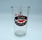 Kona Brewing Beer Pint Glass 16OZ (one Cup) Aloha Florida. Fixed Price $16.00.