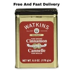Watkins Pure Ground Cinnamon Tin 6 Oz.... Fixed Price $8.36.