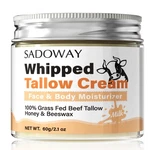 Beef Tallow Face Moisturizer: Organic Whipped Balm For Dry Skin Care. Fixed Price $12.73.