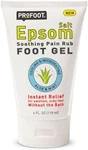Profoot Epsom Salt Gel Soothing Pain Rub Aloe & Mint Scent 4 Oz 3 Pack. Fixed Price $30.42.