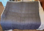 Zonli Weighted Blanket, 60''X80'', 20LBS, Queen Size, Dark Grey. Fixed Price $20.00.