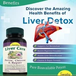 Liver Detox Vitamins - Care Cleanse Renew *ships Free Same Day. Fixed Price $23.74.
