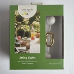 Kate Spade 10 Ft. Led String Lights Indoor/outdoor Battery Operated 1PACK. Fixed Price $18.45.