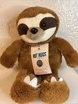 Aroma Home Hugs, Sloth, Microwaveable Hottie, Fragranced Lavender. Fixed Price $18.95.