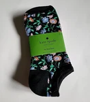 Kate Spade 3-PACK No-show Socks 3PK Size M Black Pink Floral. Fixed Price $15.98.