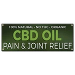 Cbd Oil Pain & Joint Relief Banner Concession Stand Food Truck Single Sided. Fixed Price $116.99.