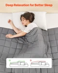 Vevor Weighted Blanket, 25 Lbs, 60 X 80 Queen Size, Cooling Breathable Heavy. Fixed Price $66.95.