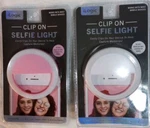 Ilogic East Clip Selfie Light Color For Smart Phones White & Pink 2 Packs New. Fixed Price $11.99.