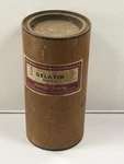 Vintage Pharmaceutical Gelatin Paper Canister Cap Original Apothecary. Fixed Price $39.99.