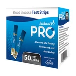 Embrace Pro Test Strips 50 Ct. Fixed Price $12.99.