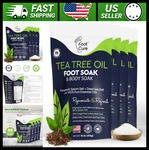 Foot Cure Tea Tree Oil Soak With Epsom Salts Pack Of 4. Fixed Price $76.99.