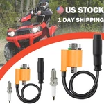 2X Ignition Coil Spark Plug & Cap Kawasaki Brute Force KVF750 4X4I 08-22. Fixed Price $28.99.