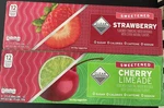 Clear American Water Cherry Limeade & Strawberry 12 Cans Each. Fixed Price $30.00.