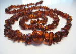 Genuine Cognac Amber Beautiful Baltic Necklace 21 !!!. Fixed Price $22.49.