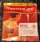 Thermacare Pain Therapy Neck Wrist & Shoulder 16 Hour Relief 4 Wraps EXP.05/27. Fixed Price $7.77.