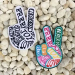 2X Peace Sign Patches Freedom Joy Love Unique Cool Embroidered Iron Sew. Fixed Price $12.99.