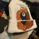 Supreme 8-BALL Wong Flames Beanie White FW23 One Size Authentic Rare. Fixed Price $184.95.