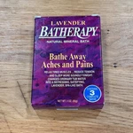 New Lavender Batherapy Natural Mineral Salts Queen Helene 3 Relaxing. Fixed Price $14.00.