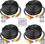 Bnc Video Power Cables 4PK 100FT Surveillance Camera Extension W/ Clips. Fixed Price $46.63.