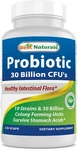 Best Naturals Probiotic 10 Strains & 30 Billion Cfu, 120 Veggie Capsules. Fixed Price $26.99.